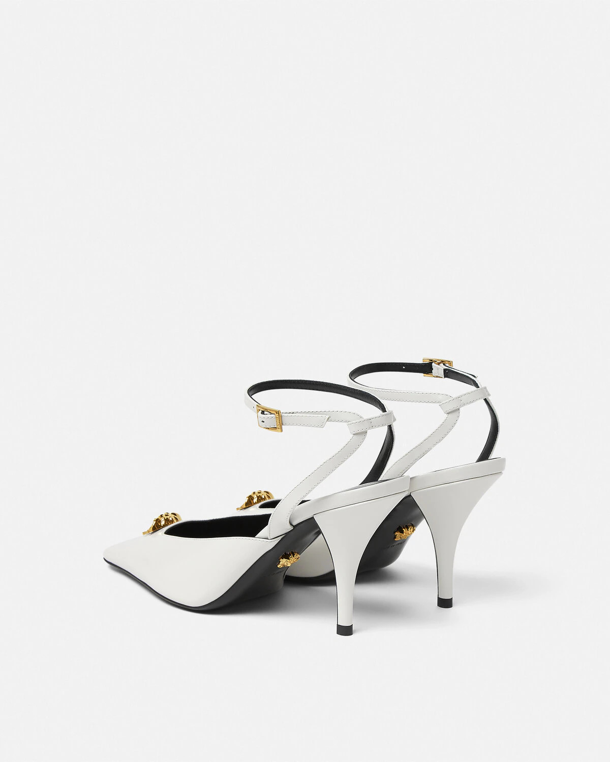 La Medusa Leather Slingback Pumps 85 mm - 3