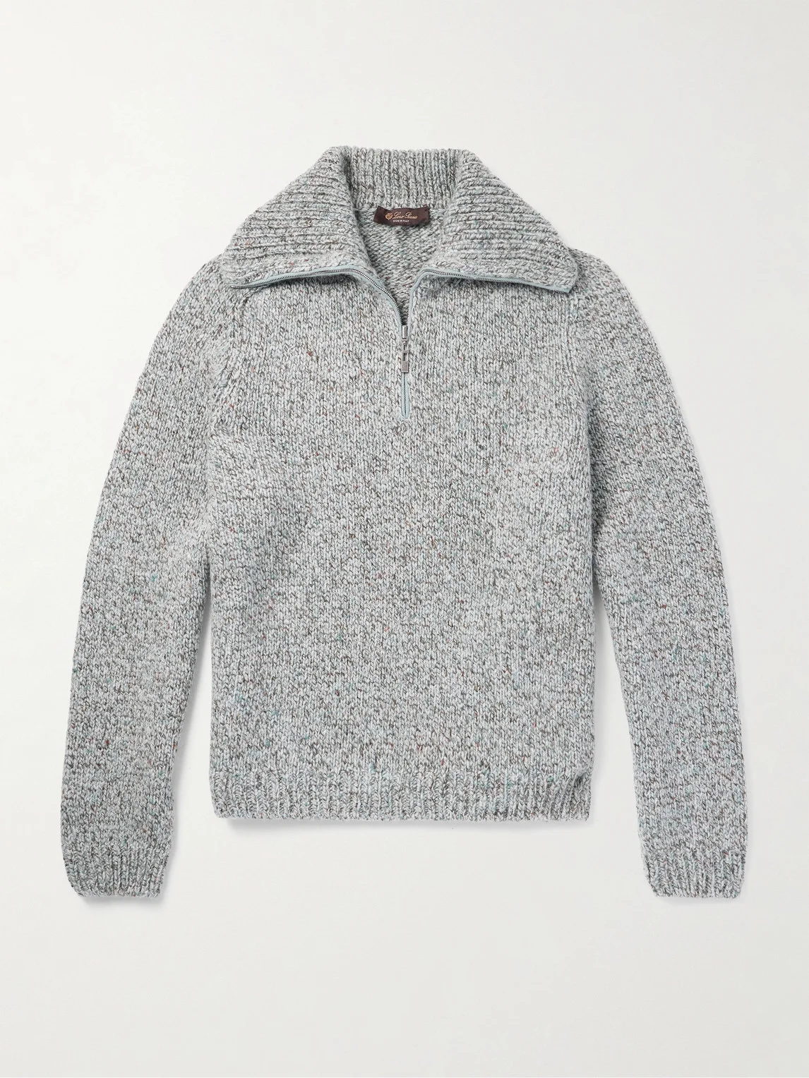 Alpe Meggiana Cashmere Half-Zip Sweater - 1