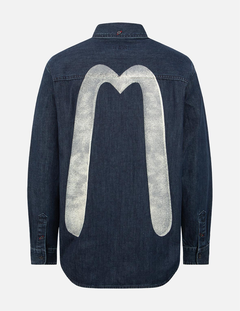 EVISU CLASSIC DAICOCK PRINT DENIM SHIRT outlook