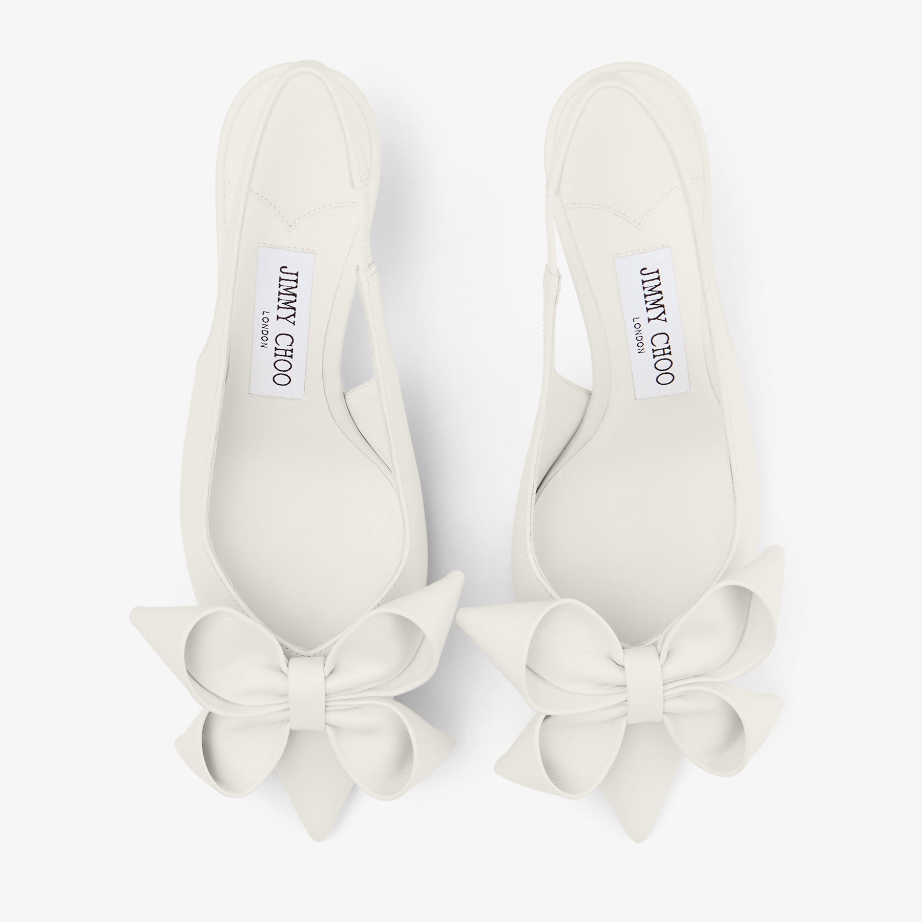 JIMMY CHOO Staz Sling Back 70 Latte Leather Pumps | REVERSIBLE