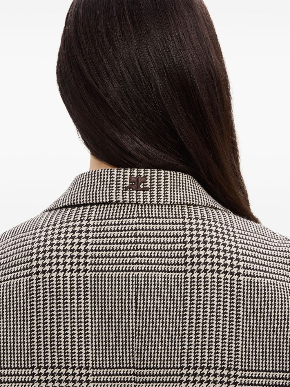 Cocoon checked coat - 6