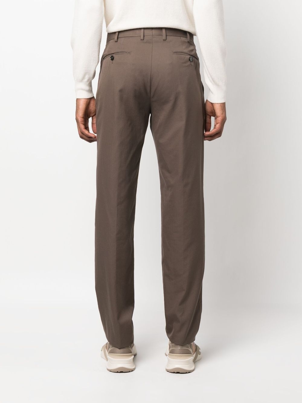 cotton tailored trousers - 4