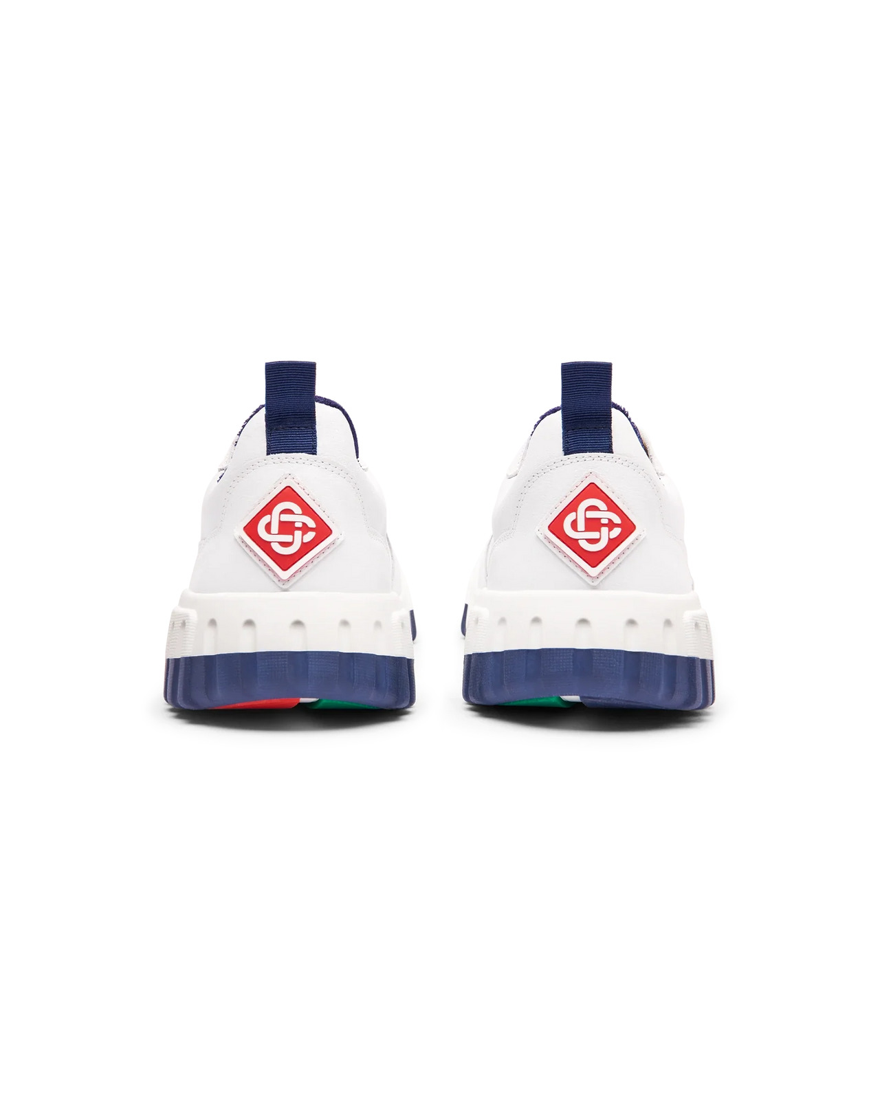 Womens The Court White & Navy Sneaker - 9