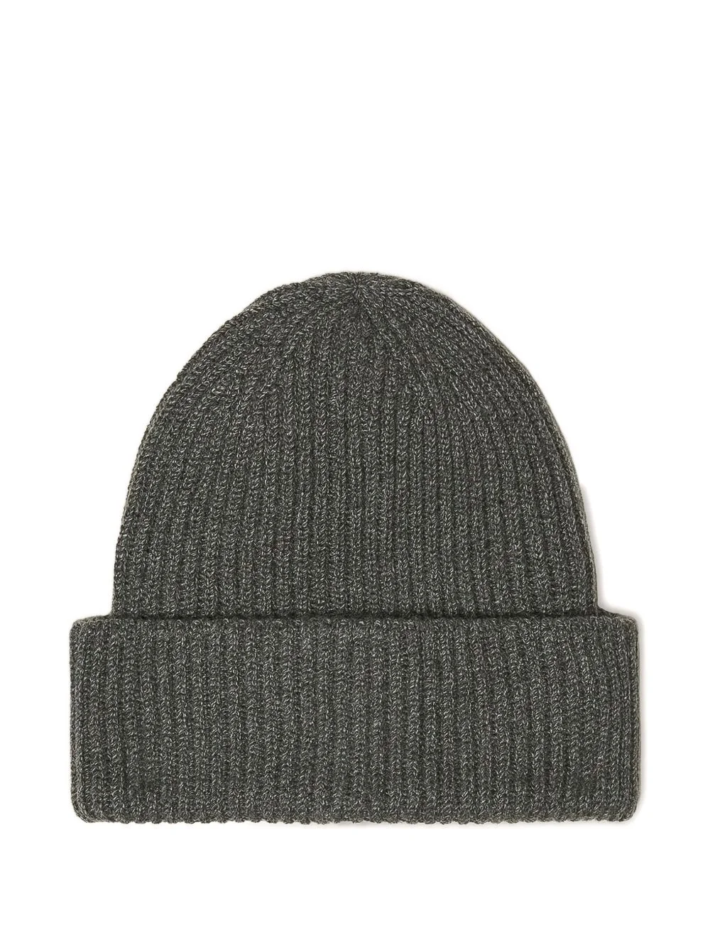 ribbed cashmere beanie hat - 1