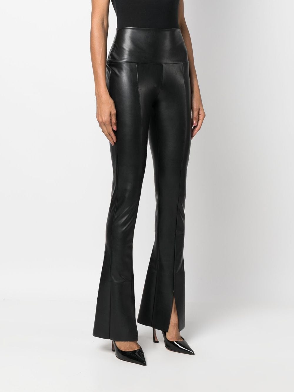 faux-leather skinny trousers - 3