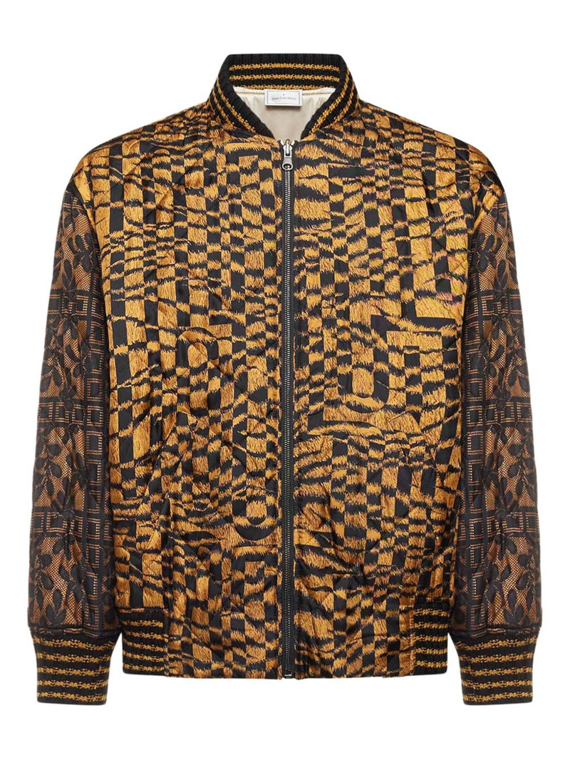 geometric-pattern bomber jacket 1