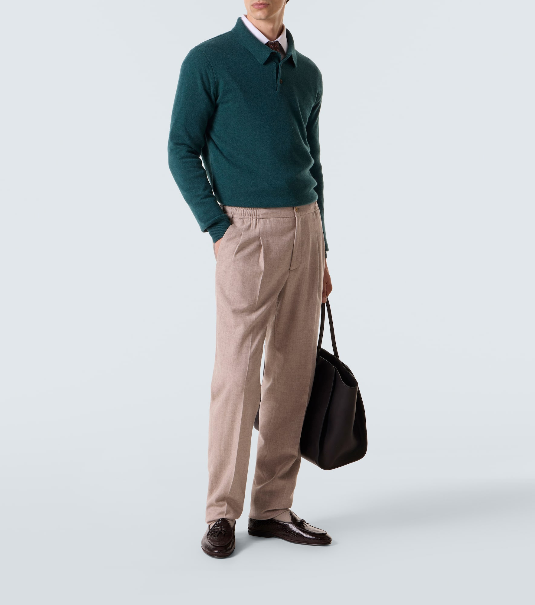 Cashmere polo sweater - 2