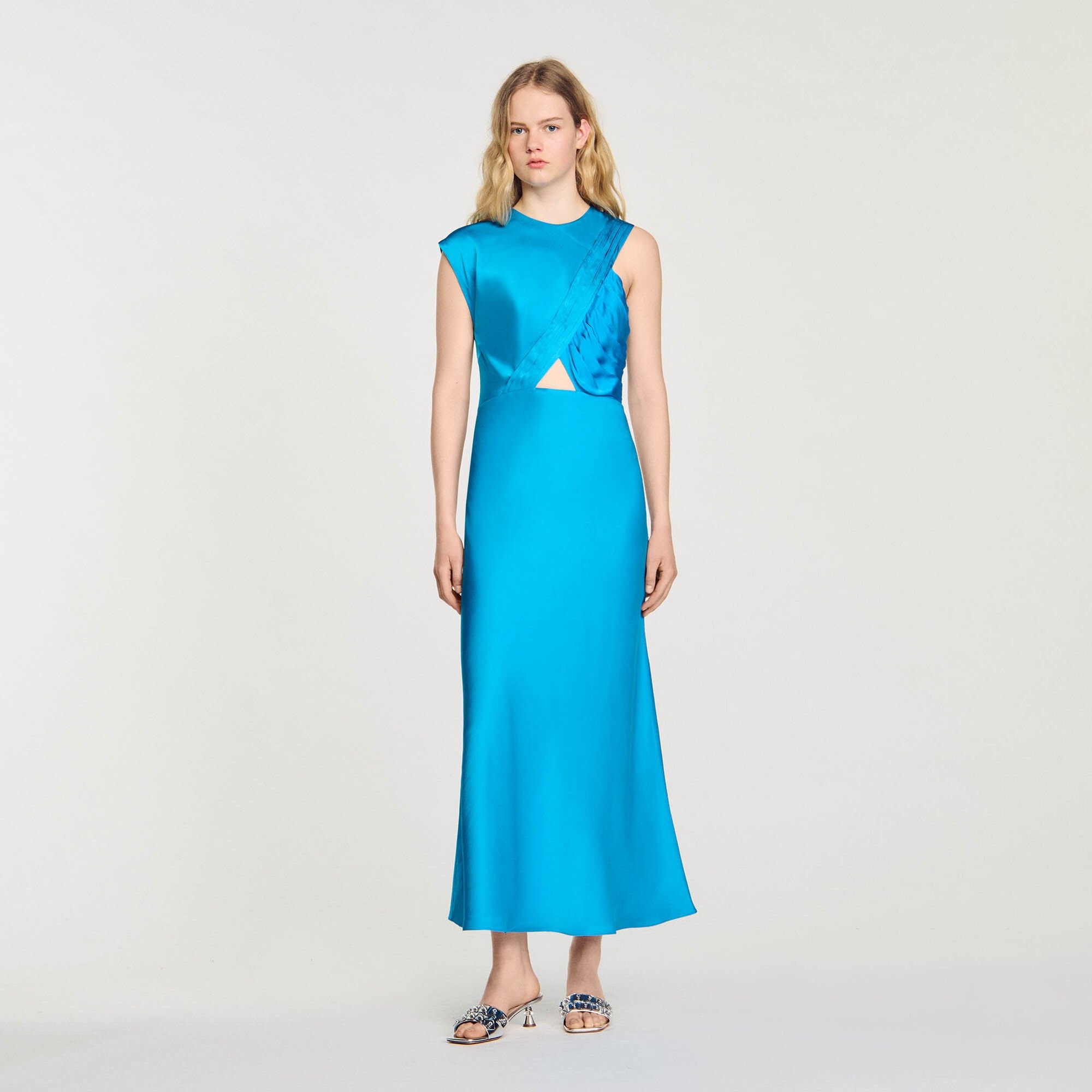 DRAPED MAXI DRESS - 3