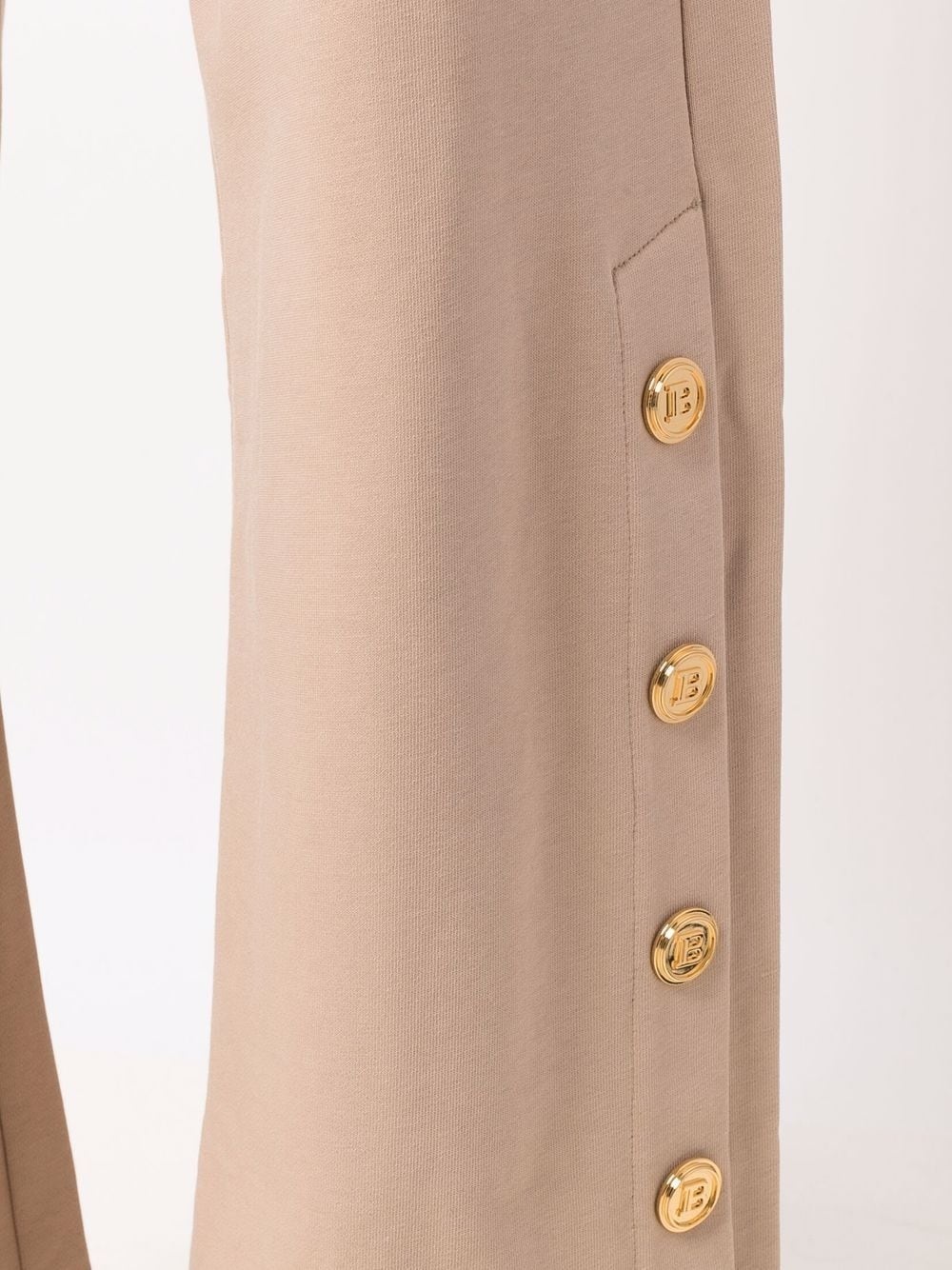 side-button detail trousers - 5