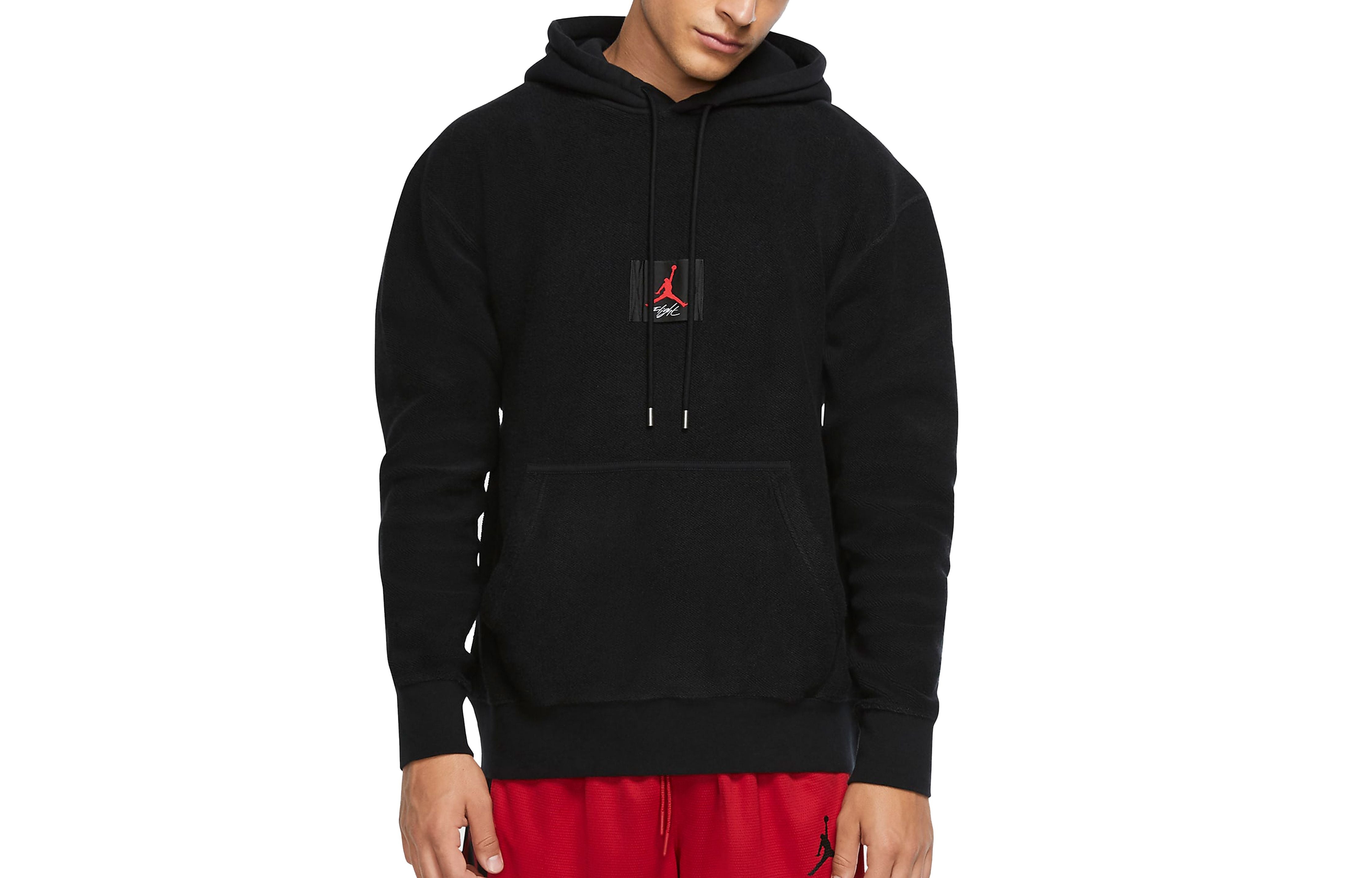 Air Jordan Flight logo Printing Woven Casual Sports Pullover Black CZ1206-010 - 3