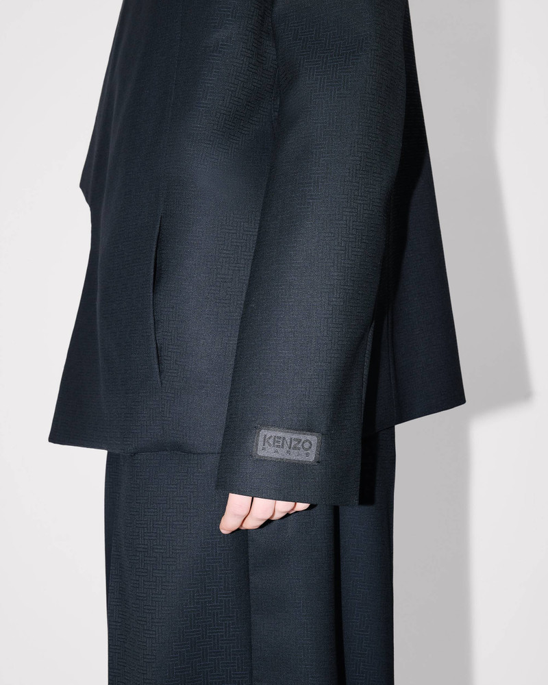 'KENZO Weave' kimono blazer in wool jacquard 7