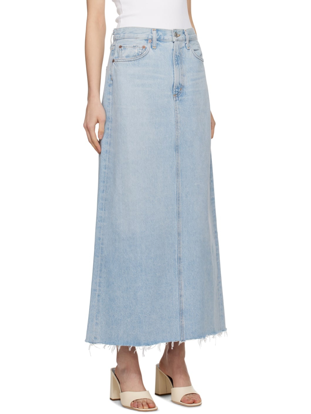 Blue Hilla Denim Maxi Skirt - 2