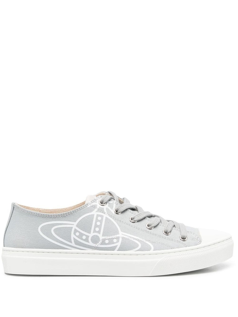 Orb logo print sneakers 1