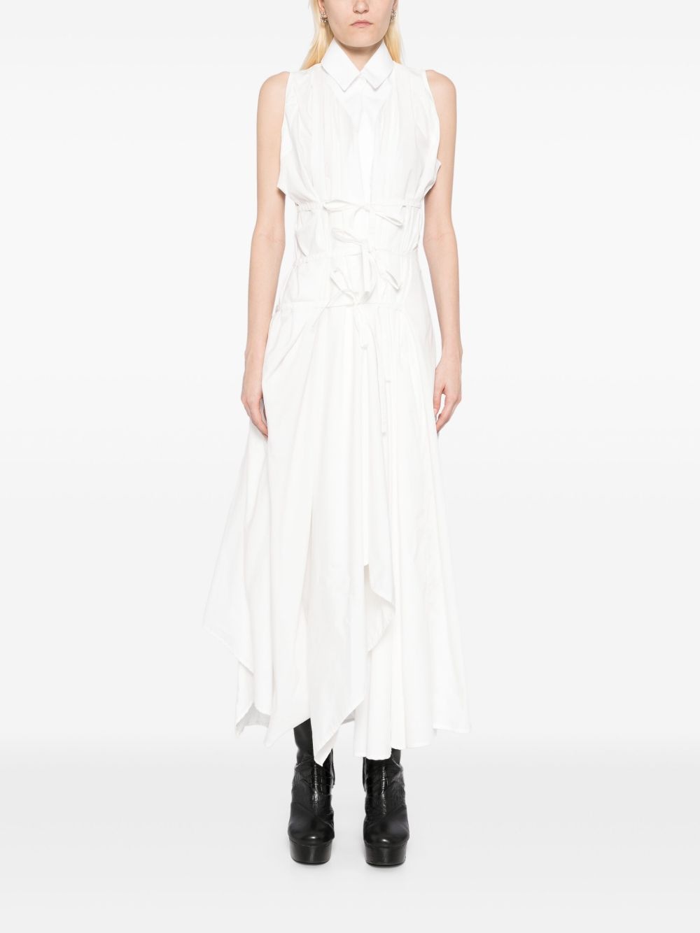 asymmertic shirt dress - 2