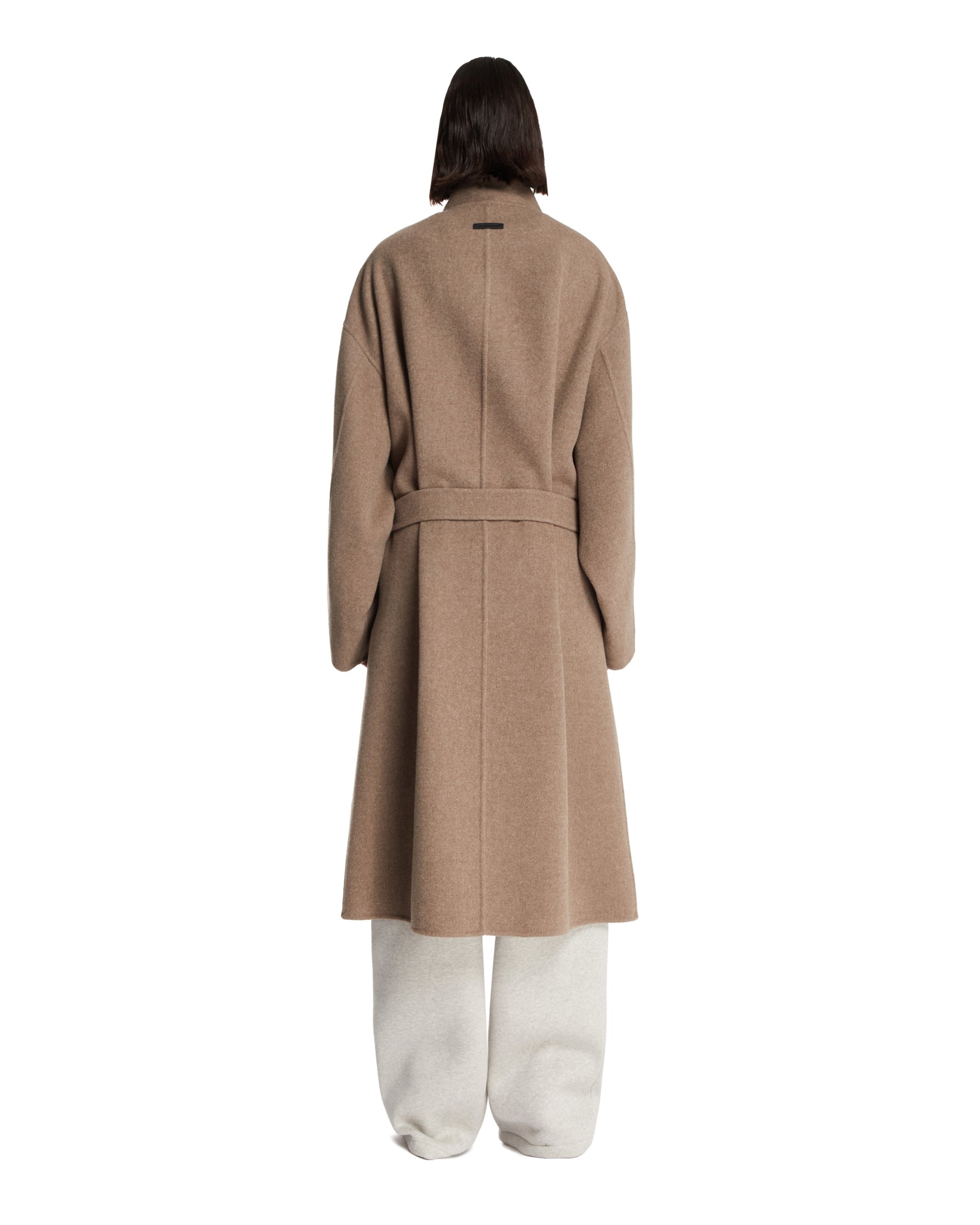 Beige Coat with Belt. - 3