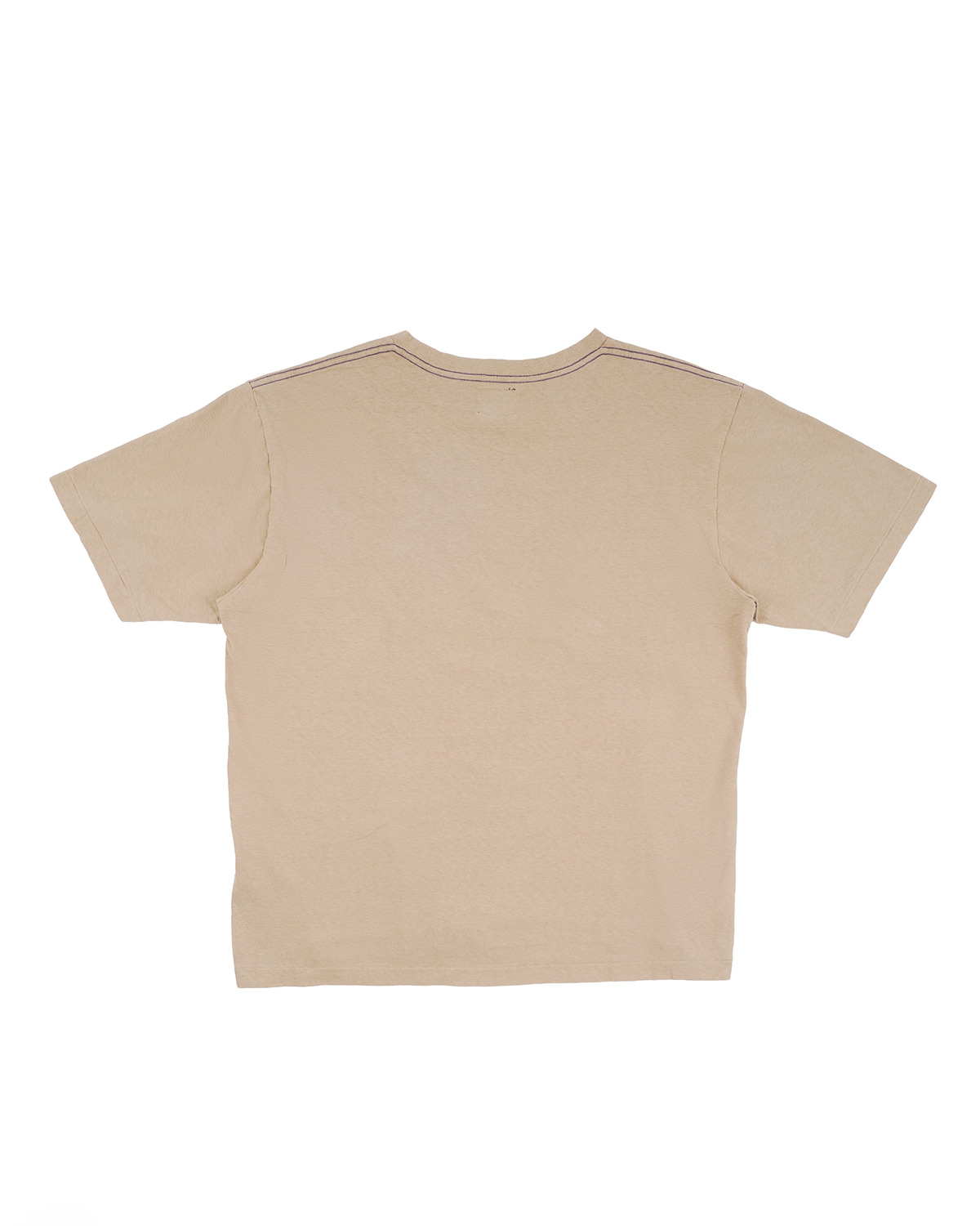 S/S Papillon Emb. Pocket Tee - Cotton Jersey Khaki - 2