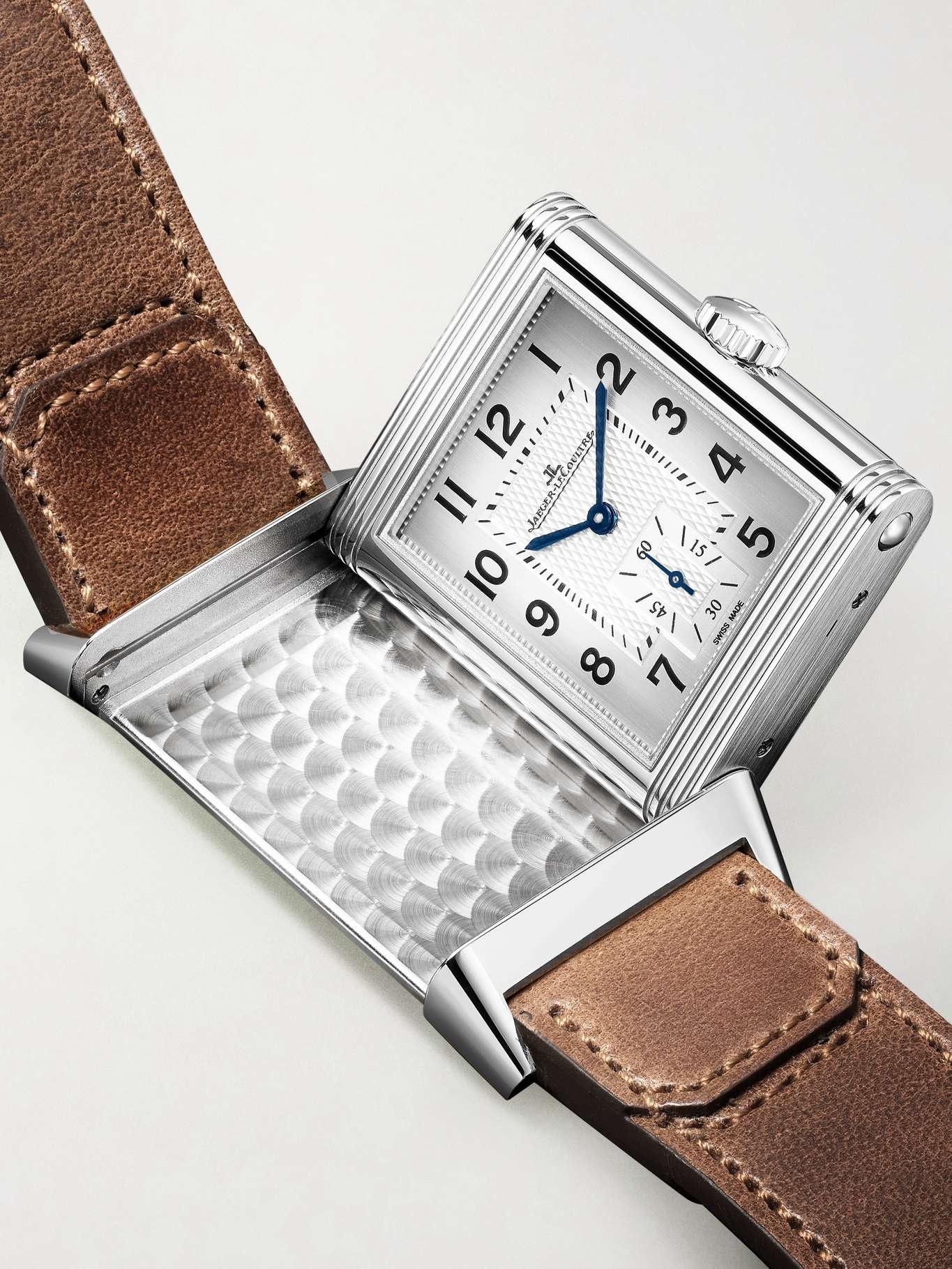 Reverso Classic Los Angeles Limited Edition Hand-Wound 45.6mm stainless steel and leather watch - 6
