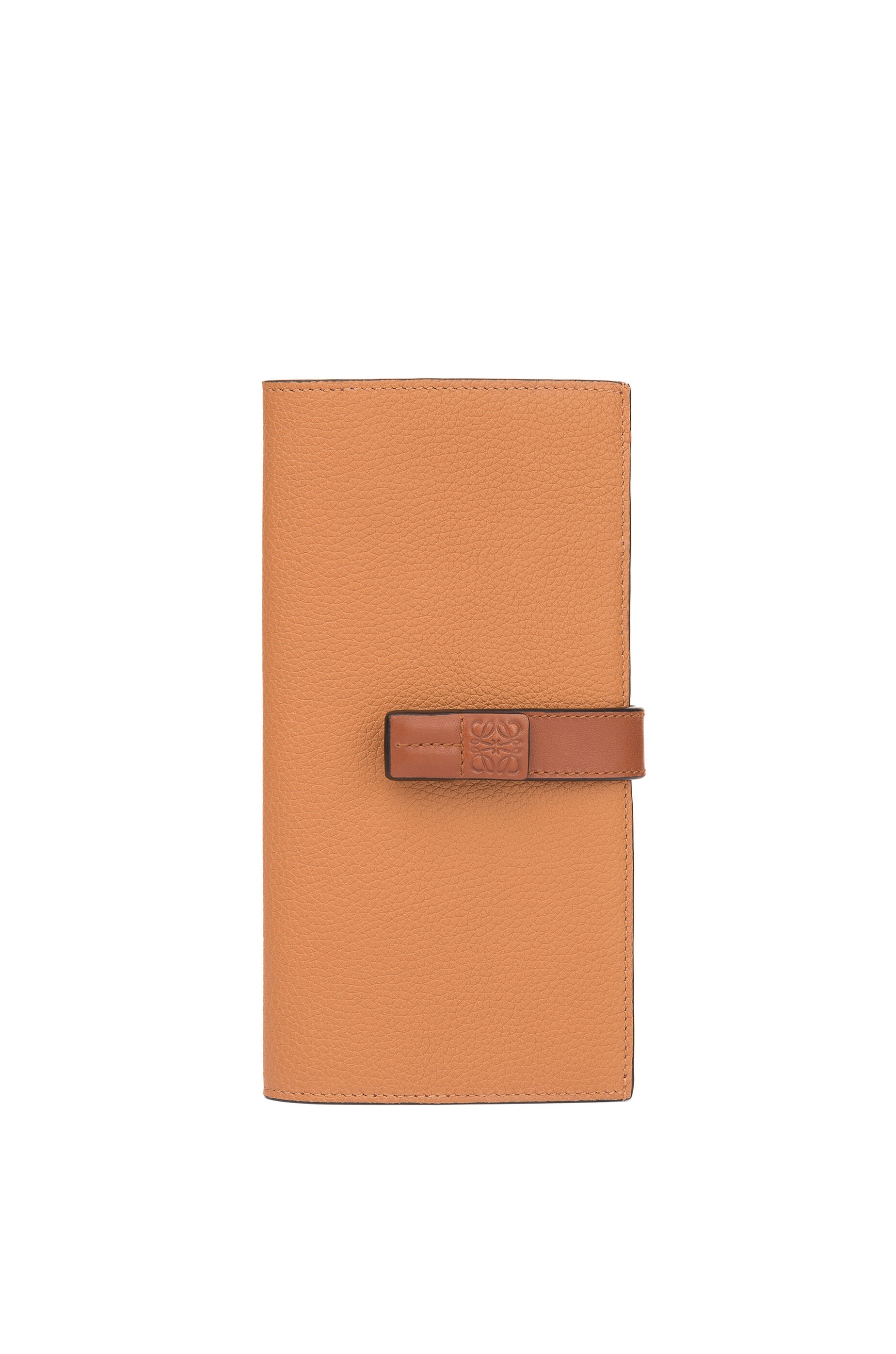 Large vertical wallet in soft grained calfskin - 1