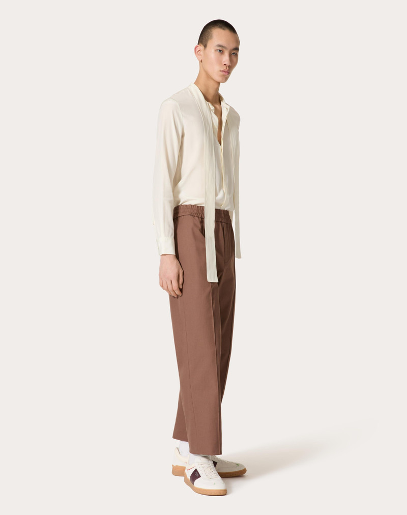 Valentino SILK SHIRT WITH SCARF DETAIL AT NECK outlook