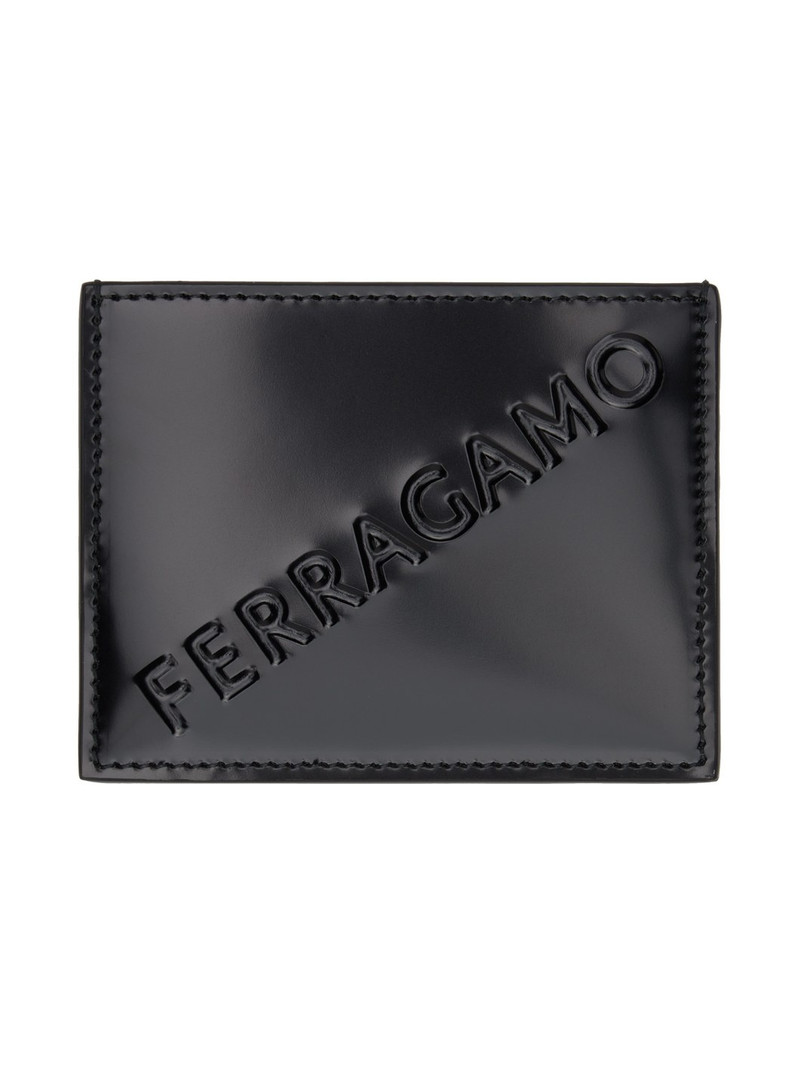 Black Embossed Card Holder - 1