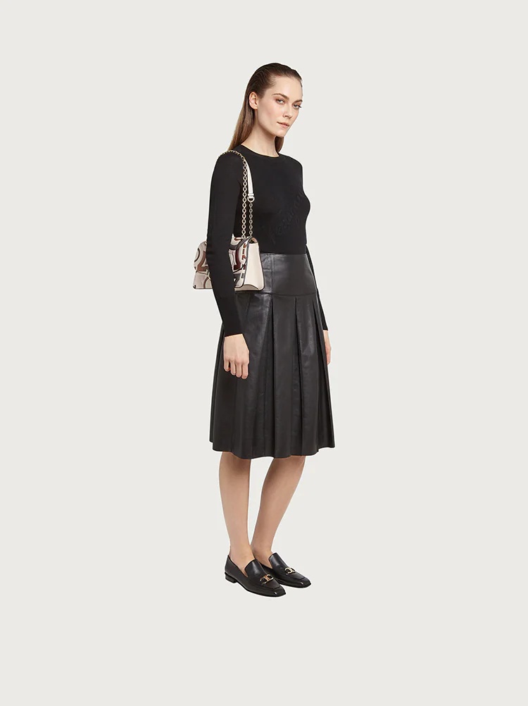 QUILTED GANCINI FLAP BAG (L) - 5
