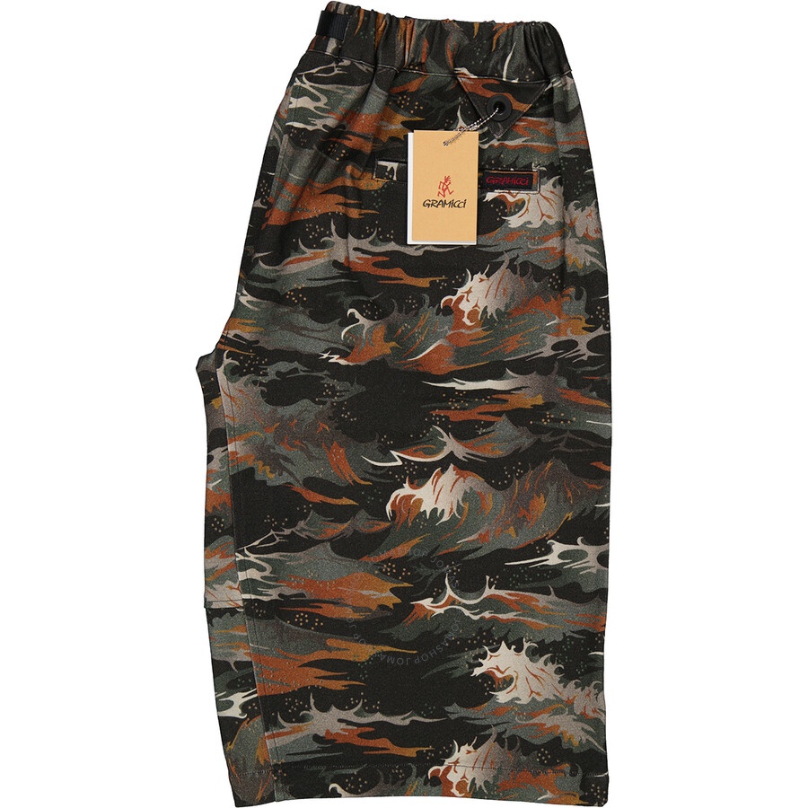 White Mountaineering Men's Graphic-Print Wide-Leg Shorts - 7