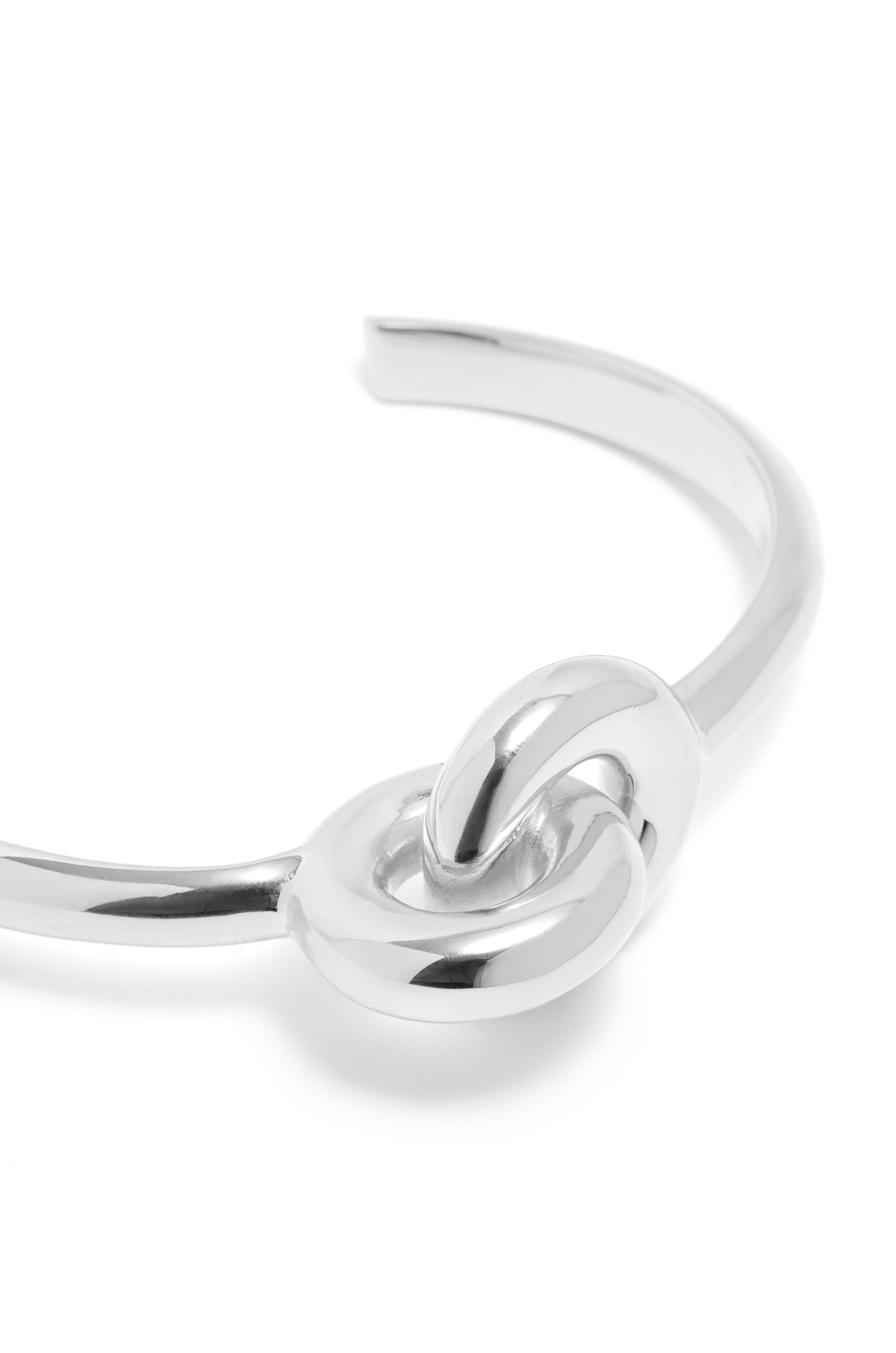 Donut link cuff in sterling silver - 4