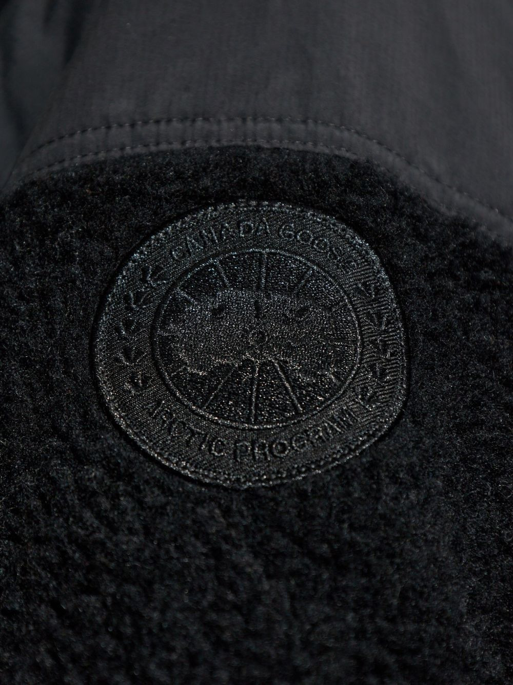 logo-patch fleece jacket - 5