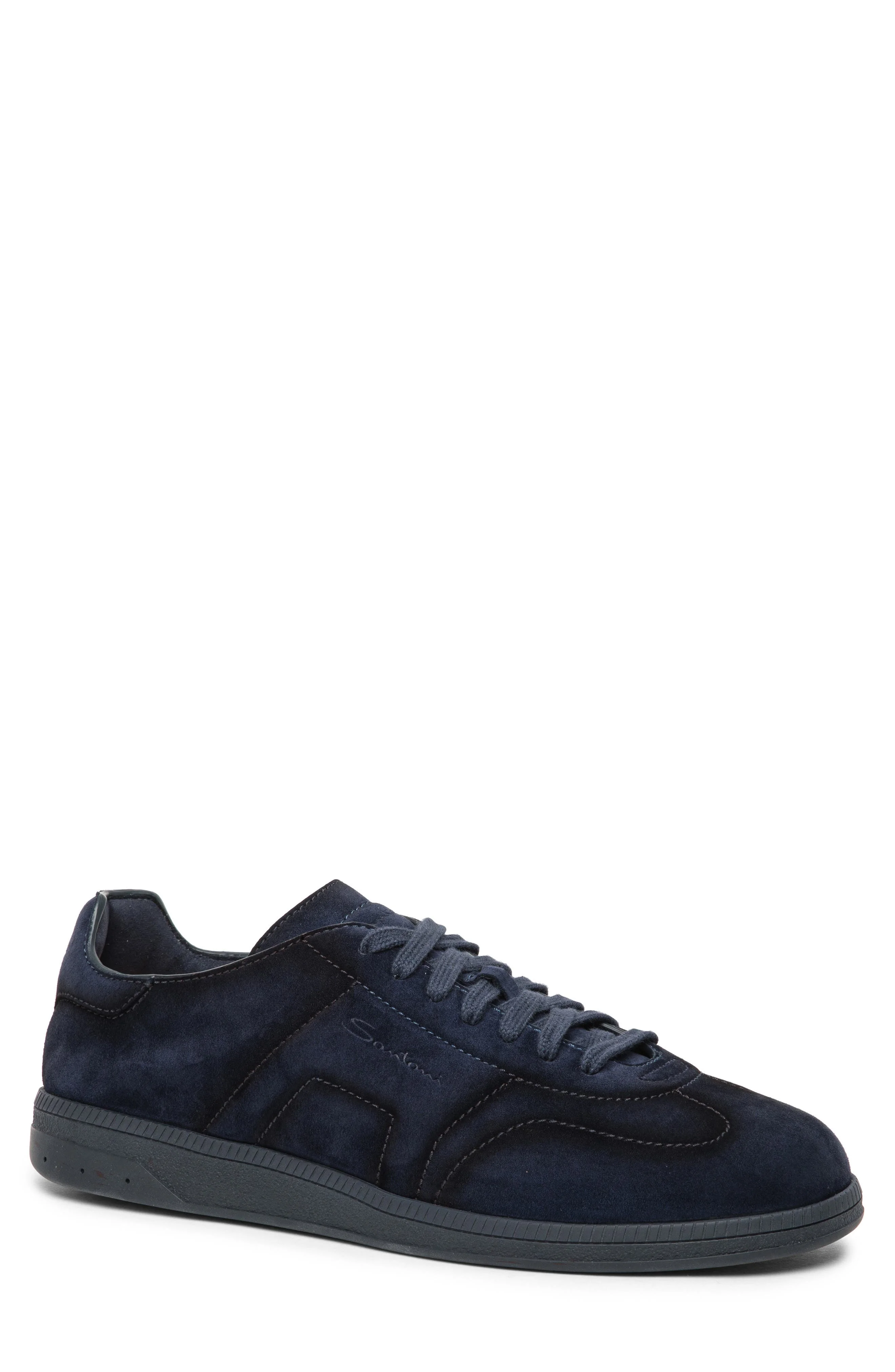 Santoni Low Top Sneaker in Blue-U60 at Nordstrom - 1