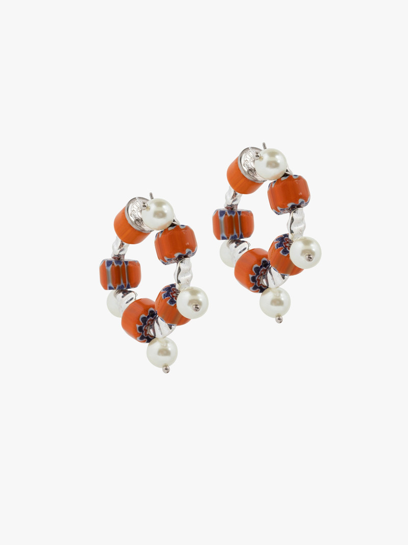 BEADED HOOP EARRINGS 1