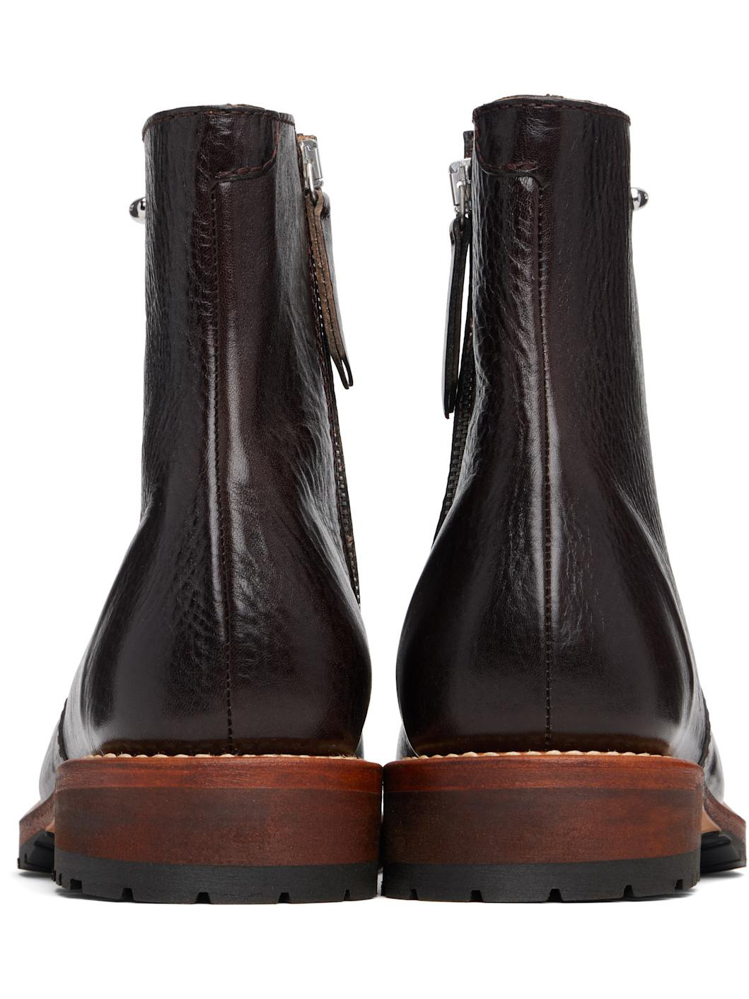 Brown Engine Boots - 2