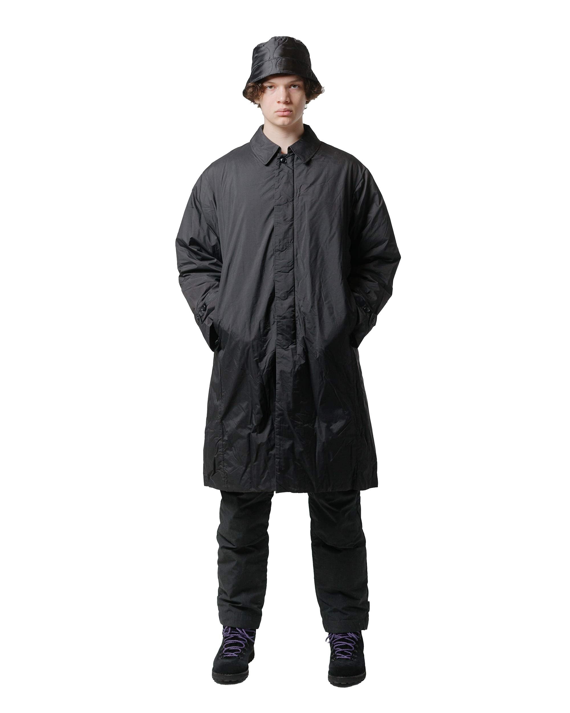 Down Bal Collar Coat Black - 2