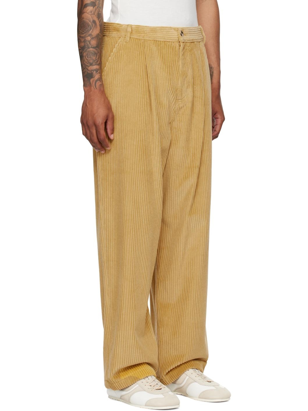 Tan Toggle Trousers - 2
