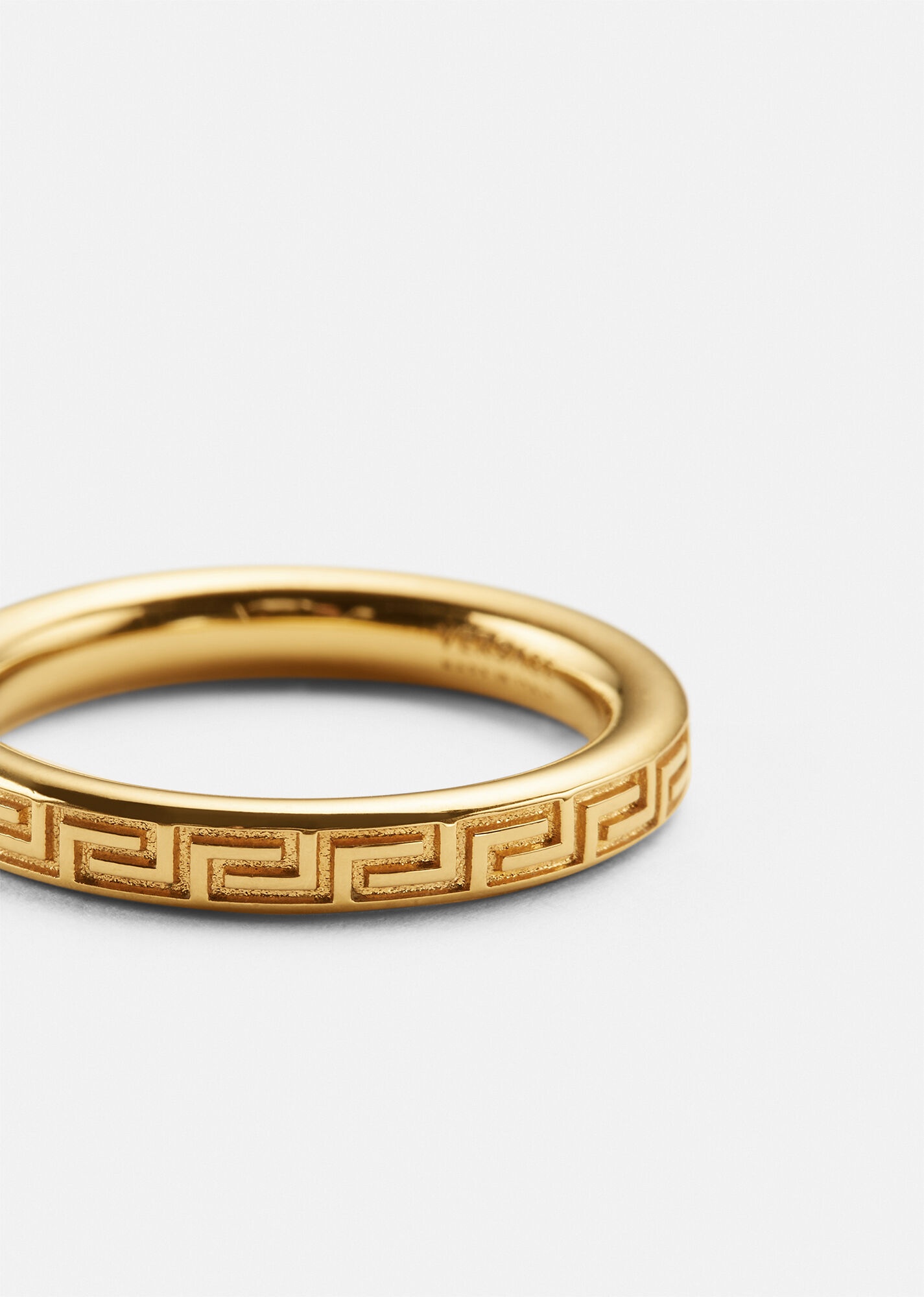 Engraved Greek Key Ring - 2
