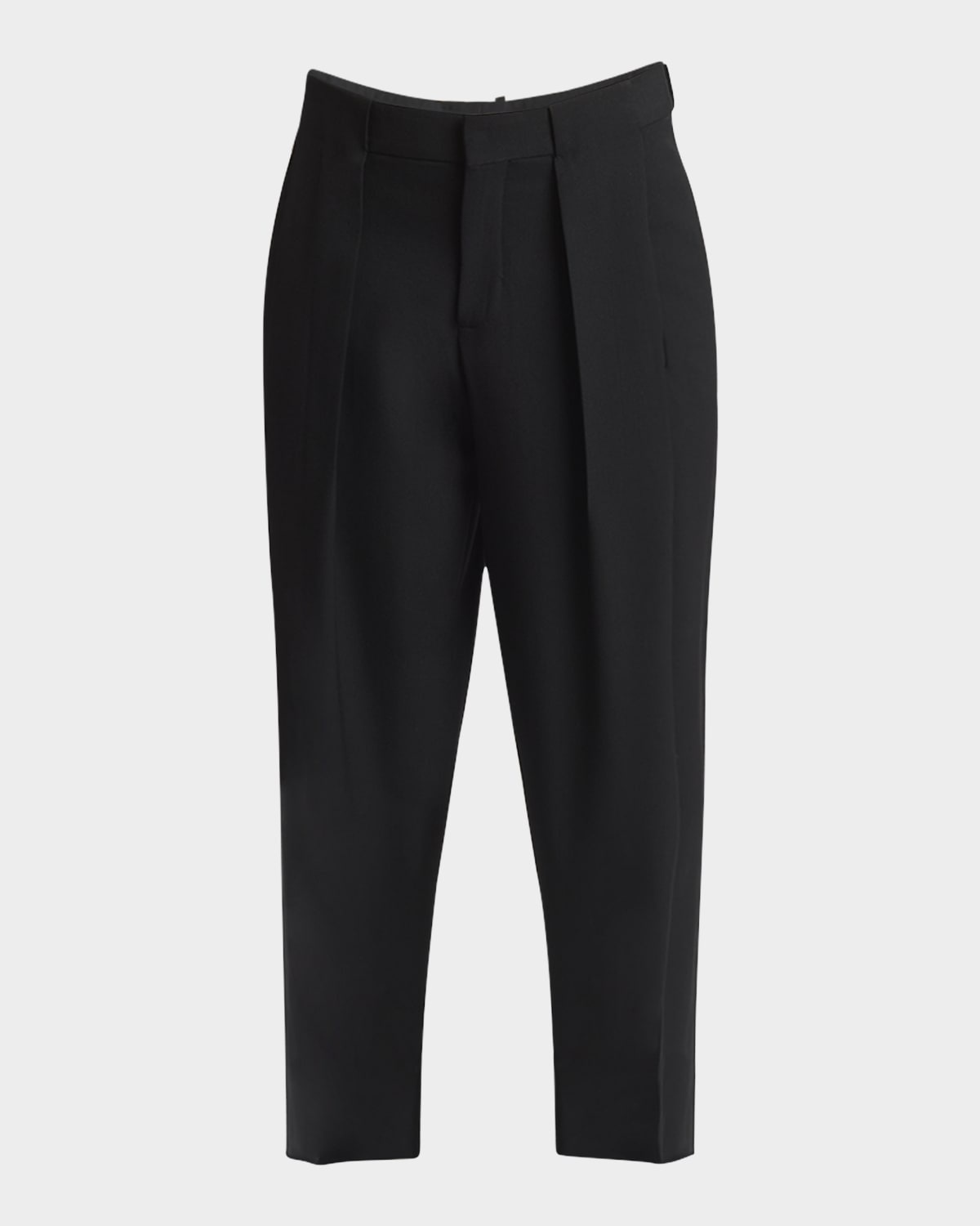 Men's Pleated Wool Pants - 1