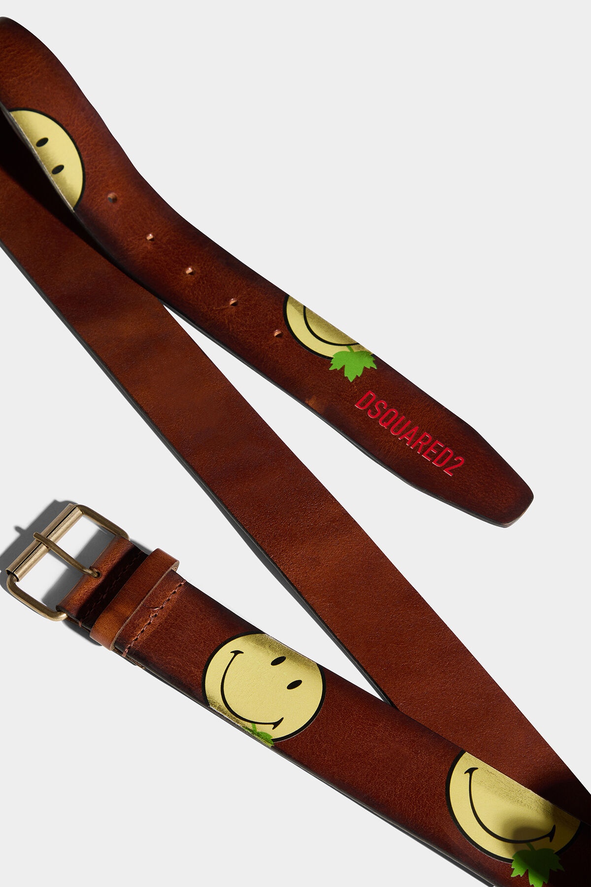 SMILEY COWHIDE BELT - 3