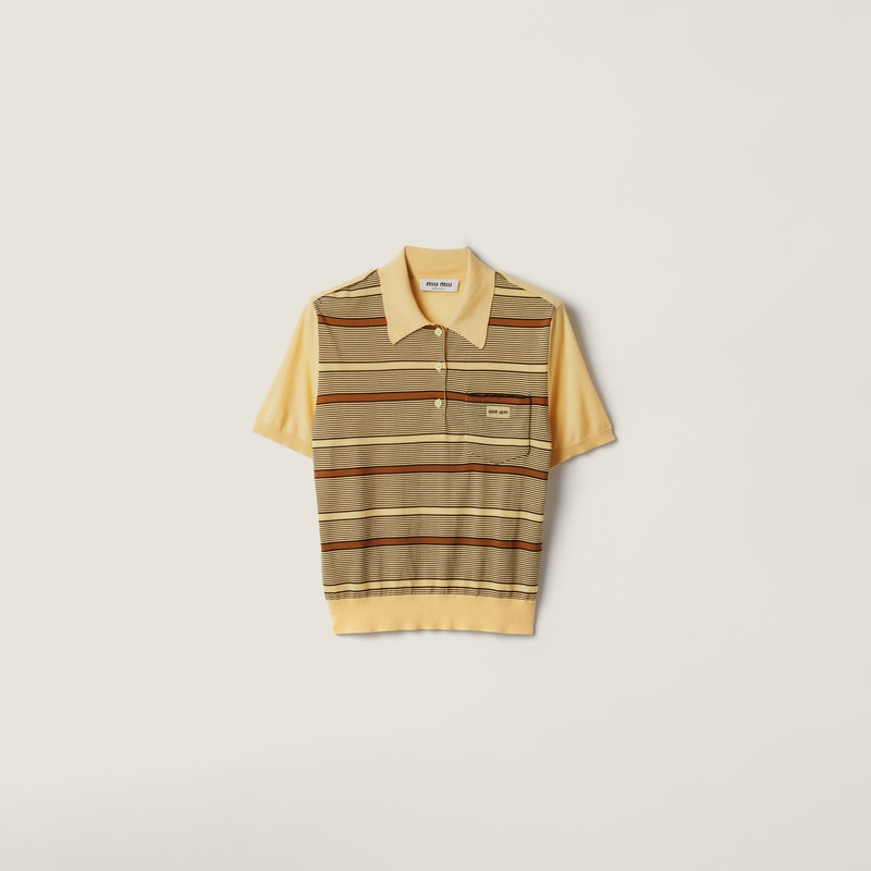 Wool polo shirt 1