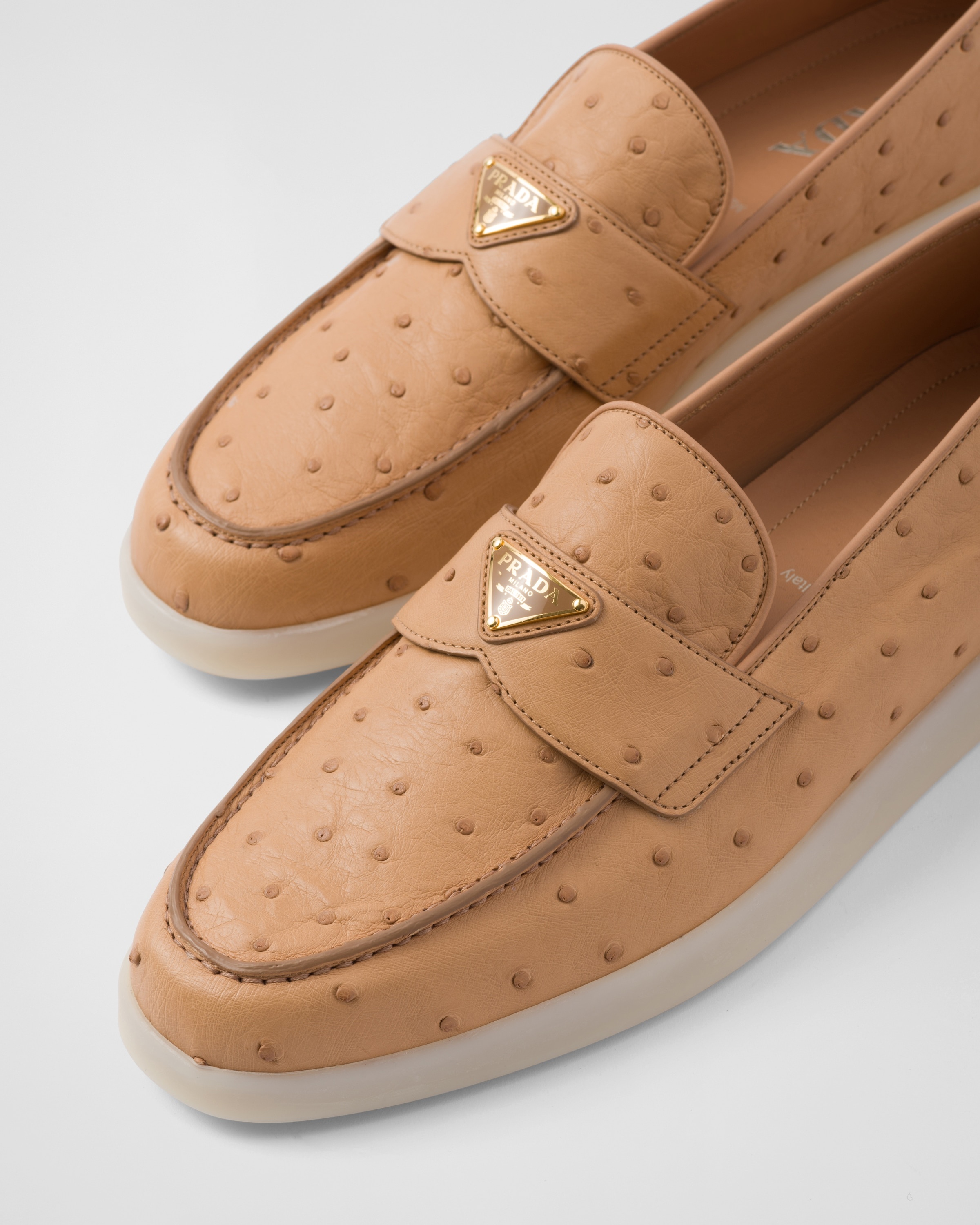 Ostrich leather loafers - 6