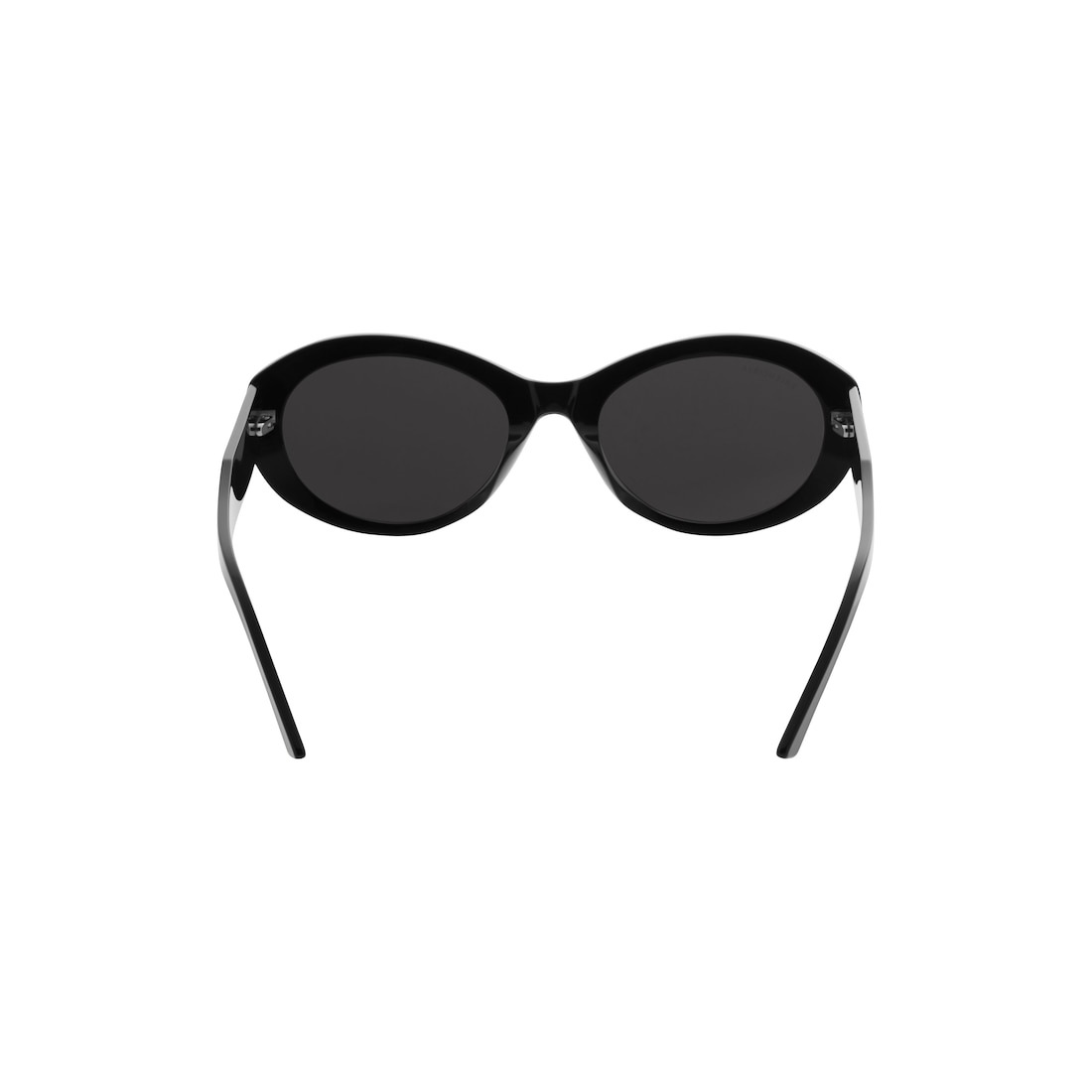 Flat Oval Sunglasses in Black - 2