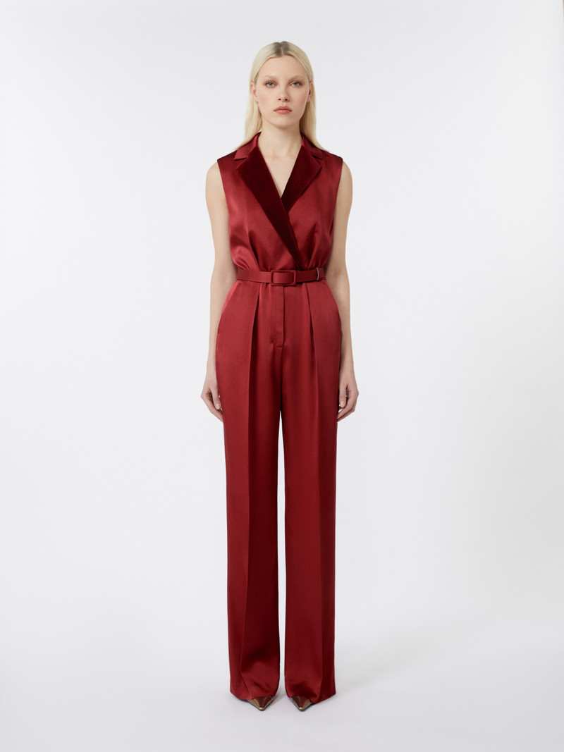 SCALATA Tuxedo jumpsuit in enver satin 3