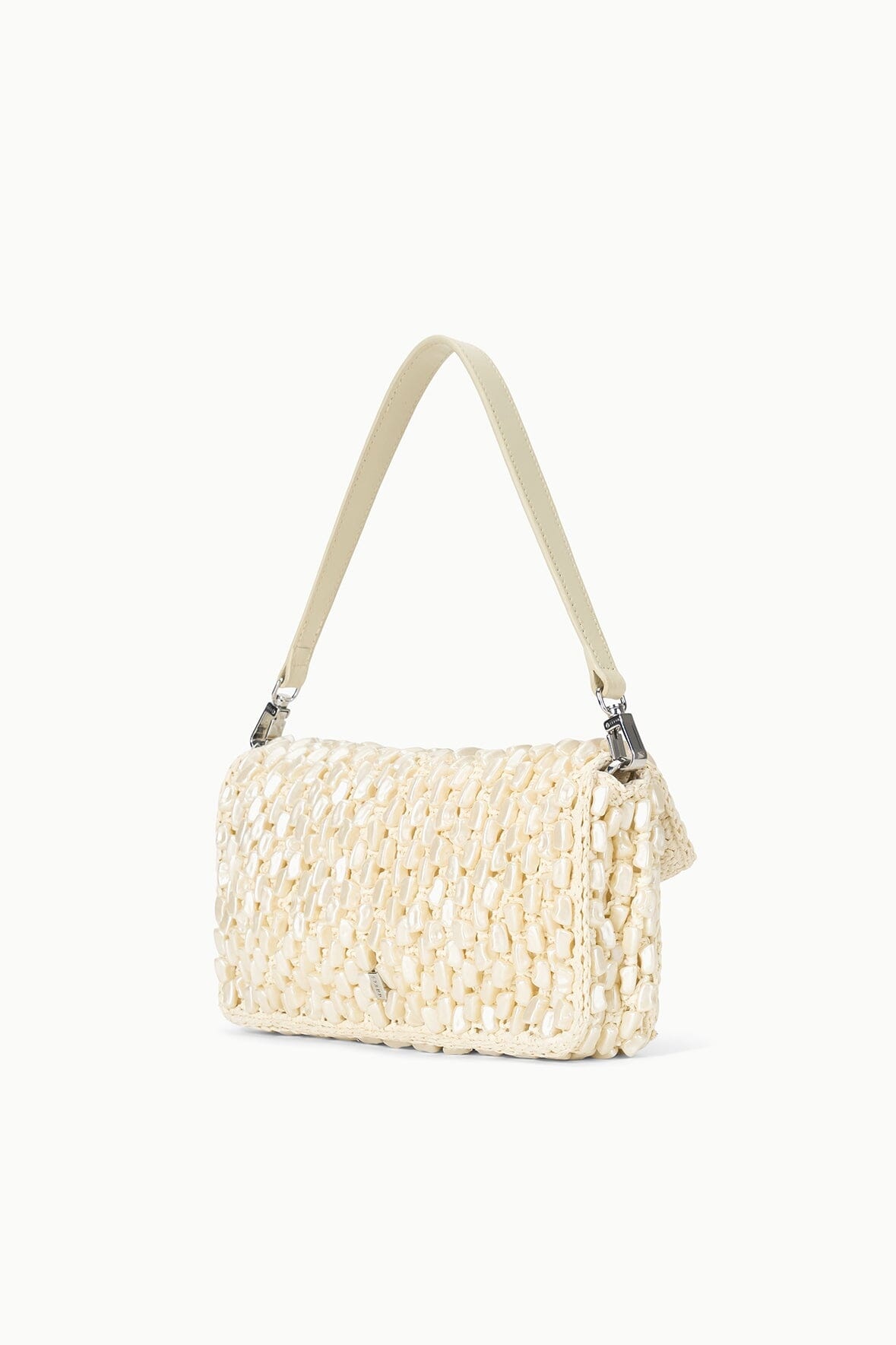STAUD TIMMY CONVERTIBLE SHOULDER BAG CREAM - 3