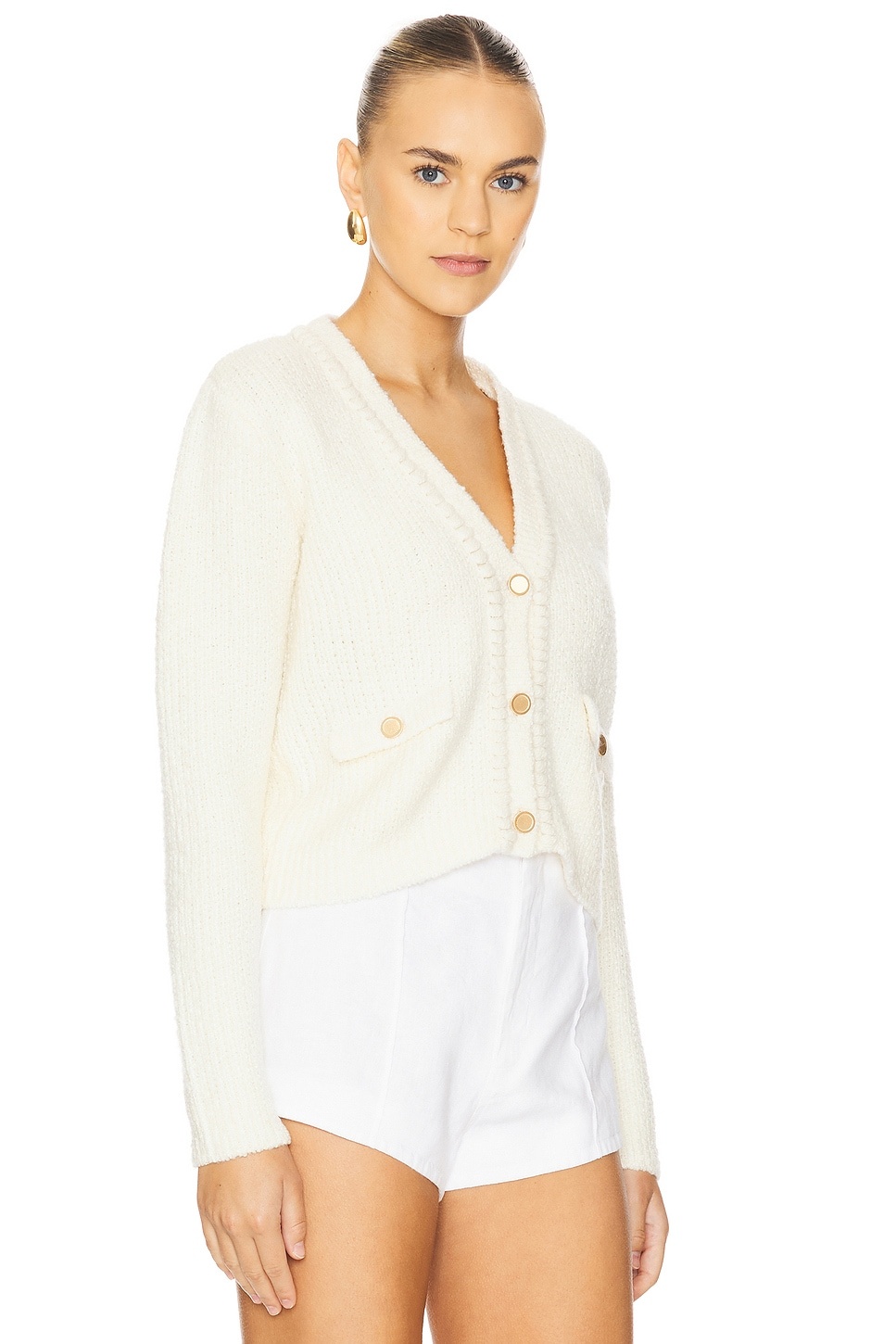 Double Pocket Cropped Cardi - 2