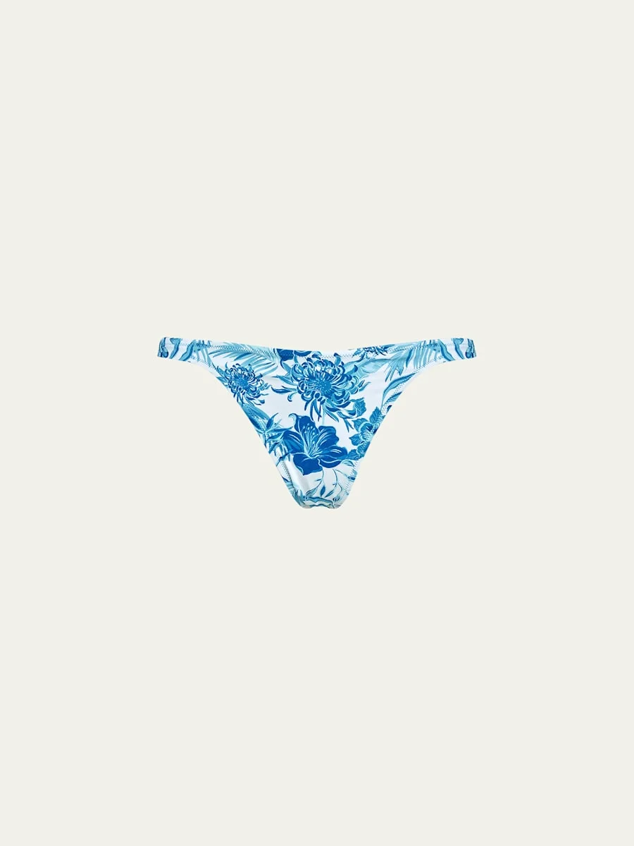 Tahiti Flowers Jersey Bikini Bottoms - 1