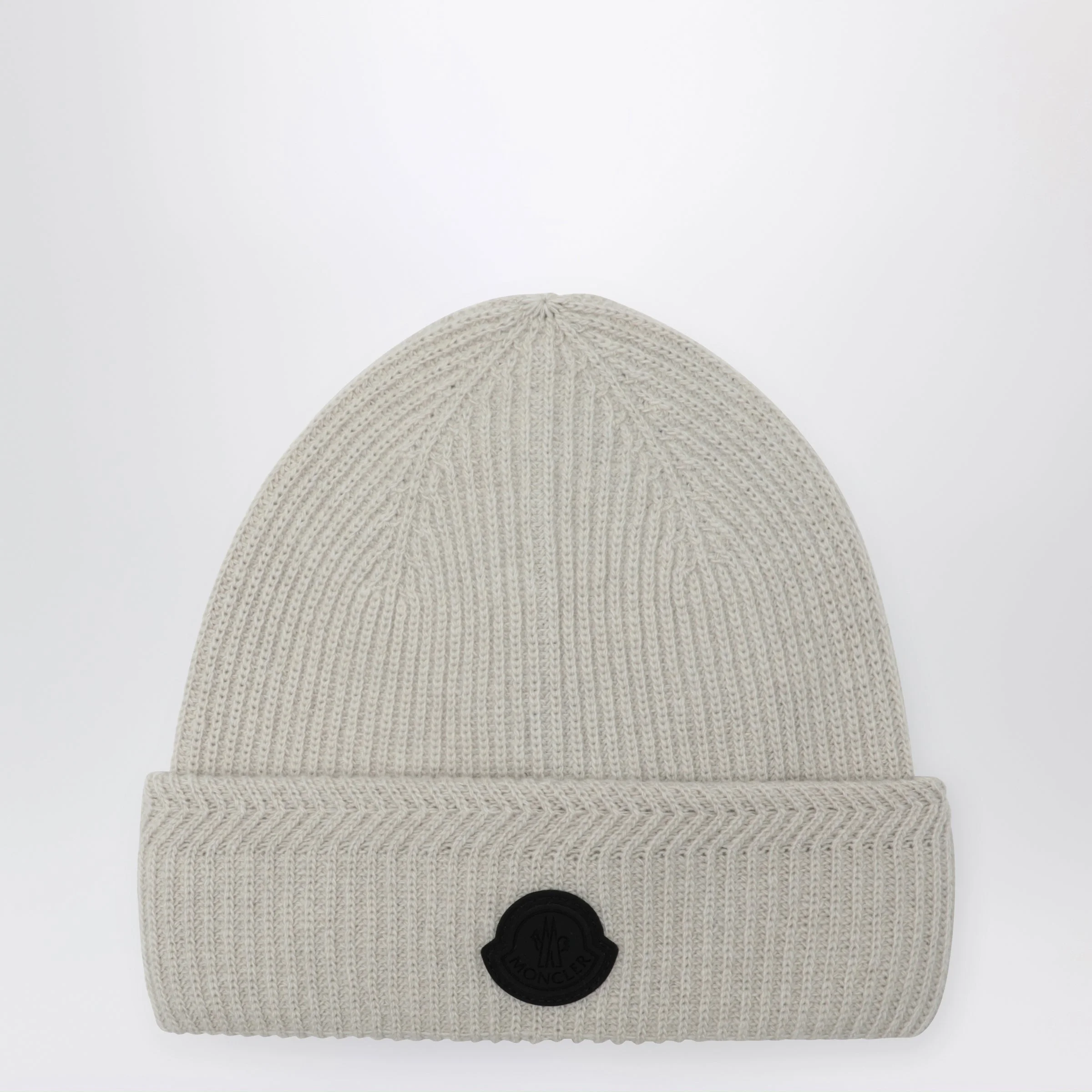 White beanie in wool and cashmere - 1