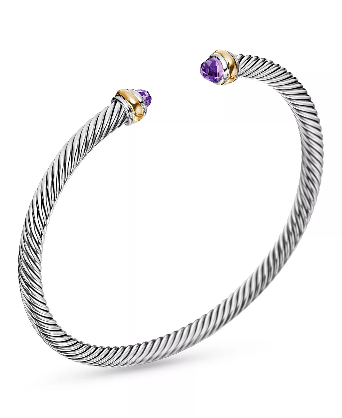 Cable Classic Bracelet with Gemstones or Sterling Silver - 3