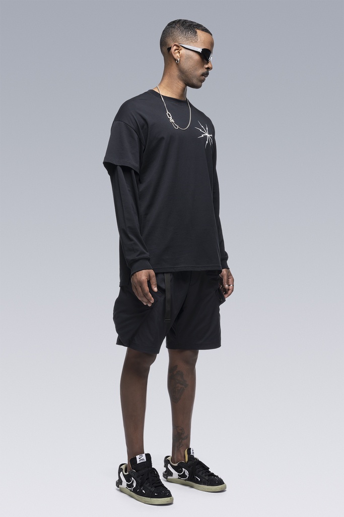 S29-PR-C Pima Cotton Long Sleeve T-shirt BLACK - 3