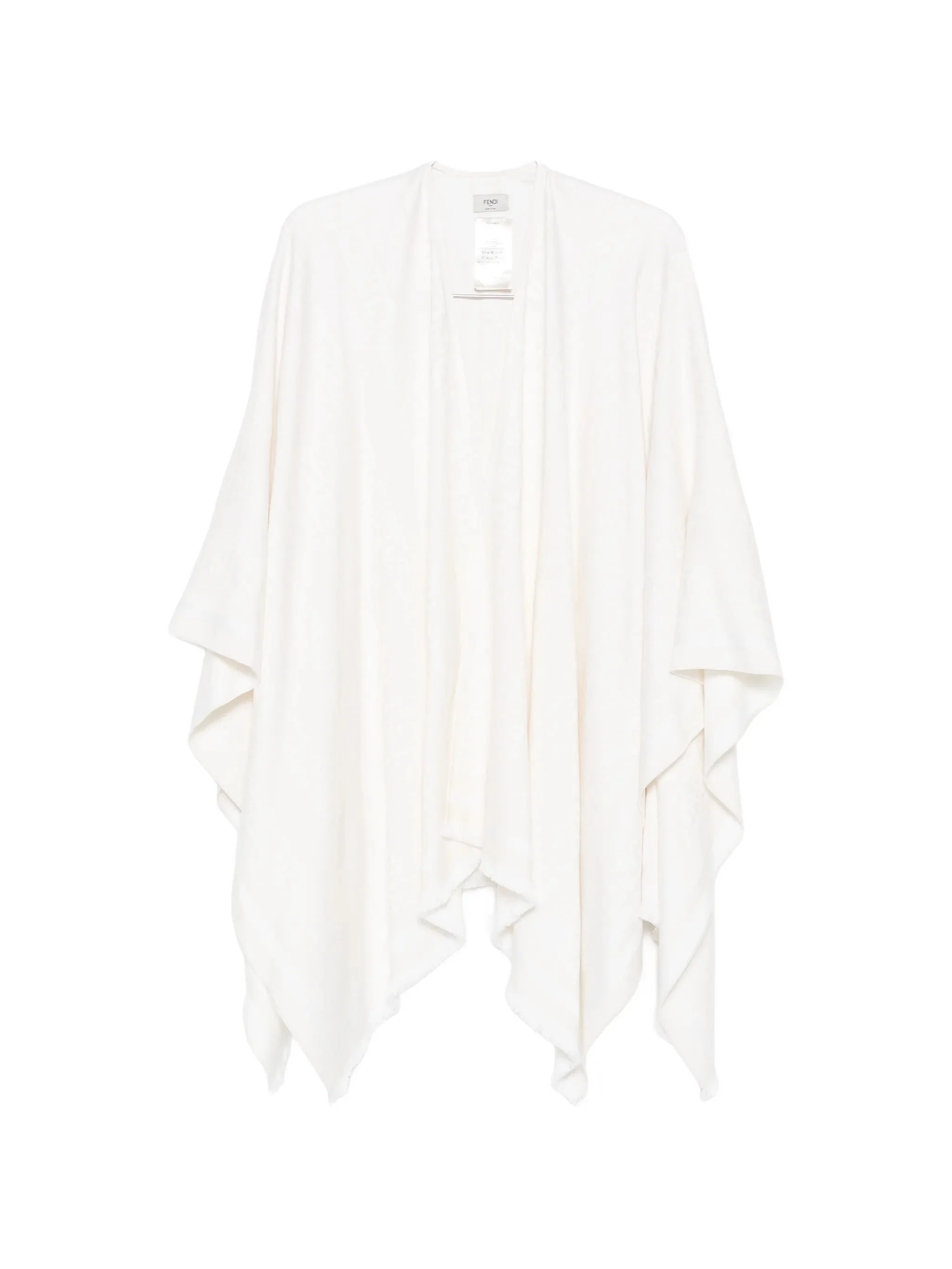 Fendi Monogram-jacquard Fringed Poncho - 1