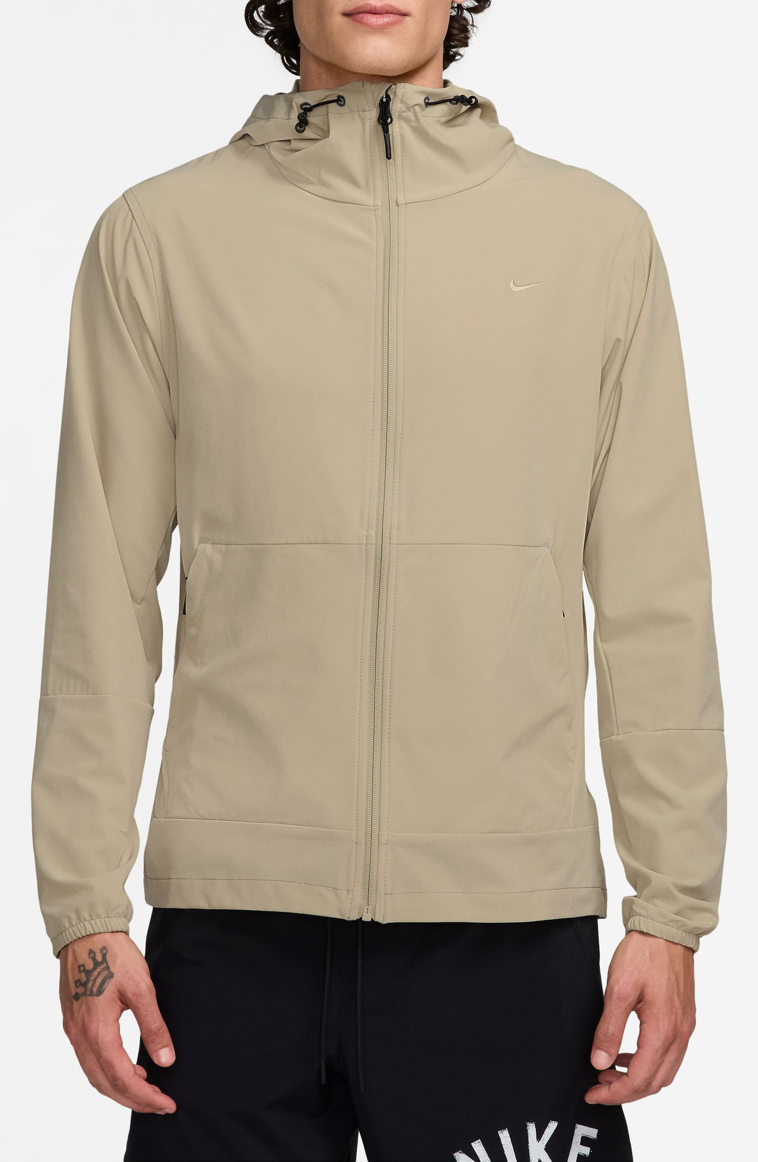 Nike Repel Unlimited Dri-FIT Hooded Jacket in Desert Khaki/Black at Nordstrom - 1