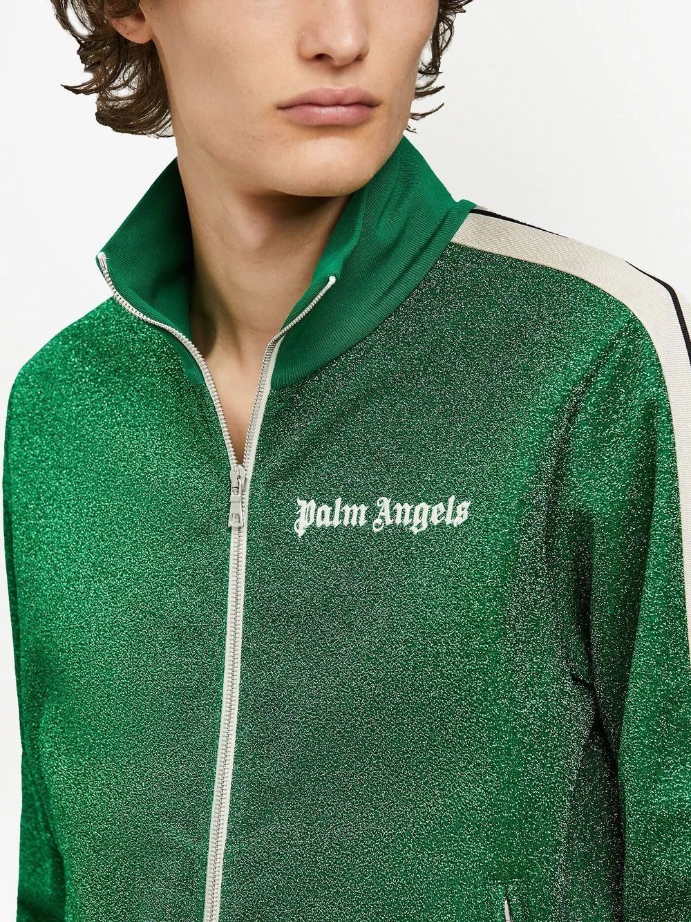 glitter lurex track jacket - 5