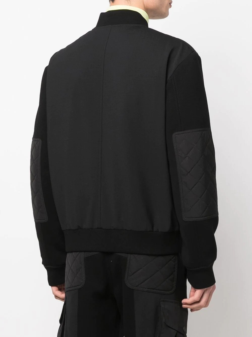 hybrid zip-up bomber jacket - 4